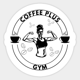 Coffee Plus Gym Sticker